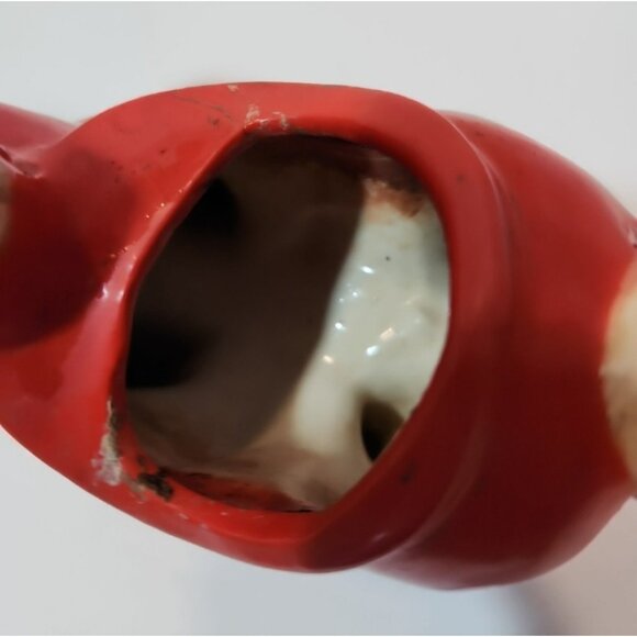 Vintage Shawnee Pottery Red Pony w/Curly Mane/Tail Planter 8" Tall by 9.5" Long - Picture 6 of 14